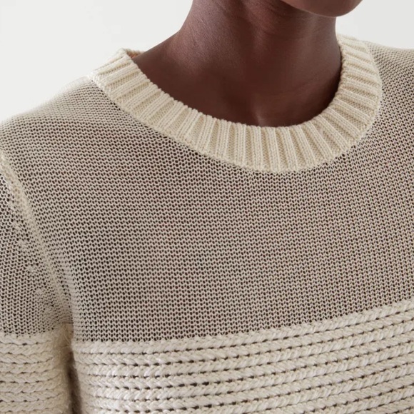 COS Knitted Short-Sleeve Textured Sweater - Picture 10 of 11